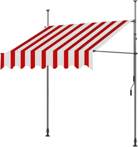 Vista 13 de SHOGUM toldo retráctil para patio exterior, toldos de patio para sombra y lluvia, toldo retráctil manual para patio, toldos portátiles de 6.56 pies