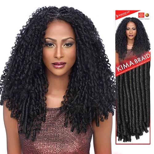 Vista 2 de Harlem125 Trenzas de pelo sintético Kima Braid Soft Dreadlock de 14 pulgadas (paquete de 4, 1)