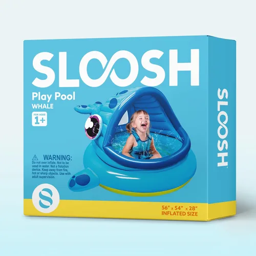 Vista 9 de JOYIN Piscina inflable para niños, tienda de campaña de piscina para bebés de ballena, piscina infantil para niños (54 x 56 x 28 pulgadas), piscina