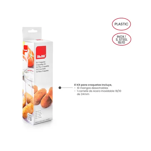 Vista 3 de Ibili 777000 – Kit para Croquetas, Blanco