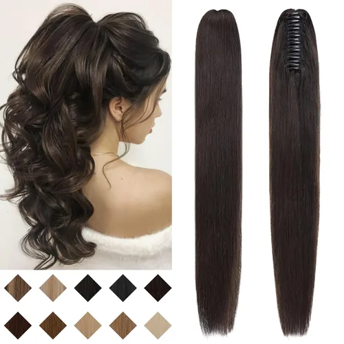 Vista 17 de SEGO - Extensión de cola de caballo de cabello humano con pinza de 14