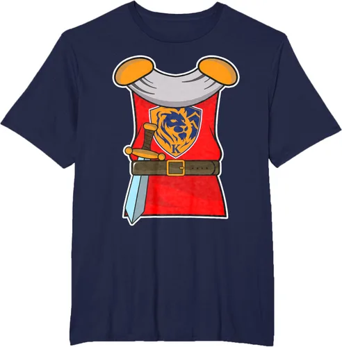 Vista 12 de Disfraz medieval de caballero de Halloween para adultos y niños, Negro, S