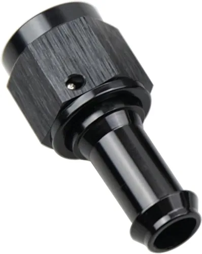 Vista 9 de Recta 6AN hembra giratoria a 1/4 "empuje en manguera adaptador de montaje de púas aluminio negro