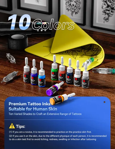 Vista 8 de Phomemo Kit de impresora de plantillas de tatuaje M08F, máquina de tatuaje