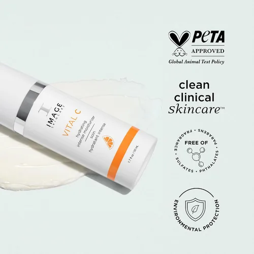 Vista 7 de IMAGE Skincare, VITAL C Hidratante Intenso Hidratante, Loción Facial Ligera con Ácido Hialurónico y Manteca de Karité, para Piel Seca, 1.7 fl oz.
