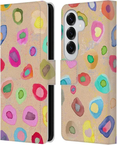 Vista 133 de Head Case Designs Officially Licensed Ninola Ditsy Flowers Yellow Nature Bold Leather Wallet Case Compatible with Samsung Galaxy A07 4G
