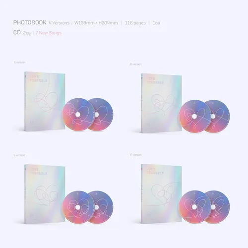 Vista 3 de LOVE YOURSELF 結 ANSWER [ S ver. ] BTS Album 2CD + Photobook + Mini Book + Sticker Pack / K-POP Sealed