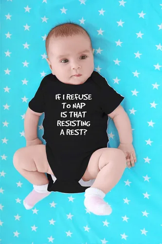 Vista 16 de CBTwear If I Nap Is That Resisting Baby Bodysuit Adorable Boy Girl Romper Ropa