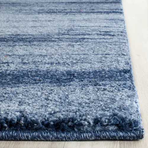 Vista 5 de SAFAVIEH Retro Collection - Alfombra cuadrada de 6 pies, azul claro y azul, diseño abstracto moderno, no desprende pelusa y de fácil cuidado, ideal