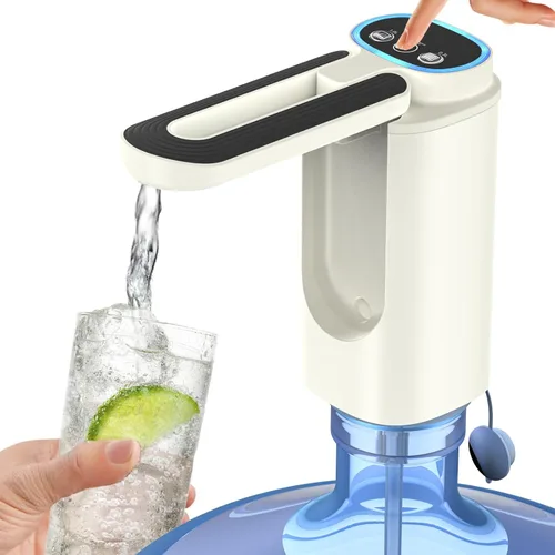 Vista 7 de Boquilla plegable de 3 modos, dispensador de agua de 5 galones, bomba de botella de agua para 5 galones, dispensador de jarra de agua eléctrico