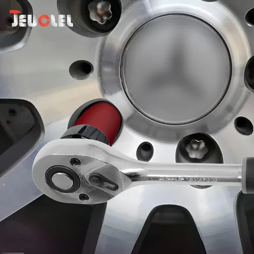 Vista 4 de Enchufe de extracción de tuerca de bloqueo de rueda de 0.669 in compatible con Mercedes Benz Serie S W221, extractor de tuercas de rueda antirrobo
