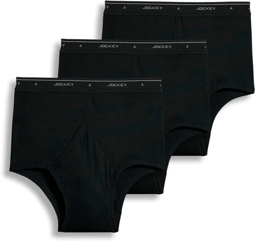 Vista 8 de Jockey Calzoncillos clásicos de tiro completo, paquete de 3, ropa interior 100% algodón para hombre Autumn Stripe