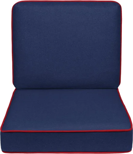 Vista 30 de Quality Outdoor Living - Cojín profundo para asiento y respaldo, 23 x 26 pulgadas, menta