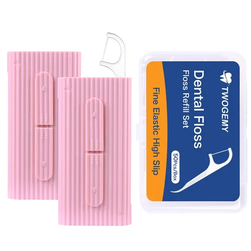 Vista 11 de Estuche portátil para hilo dental, almacenamiento de 10 palillos para adultos en caja. La mejor herramienta para la limpieza de dientes y el cuidado