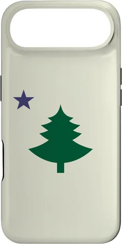 Vista 27 de Original Old Maine State Flag 1901 Pine Tree Star Case for iPhone 17