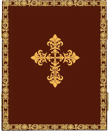 Vista 4 de Needzo Tríptico icono de Nuestra Señora de Gracia con arcángeles Michael y Gabriel - Lámina dorada - Madera 3 1/4 pulgadas, icono católico