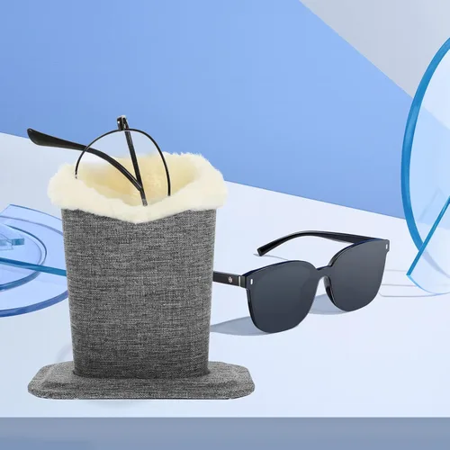 Vista 8 de COHEALI Soporte para gafas con forro de felpa para gafas