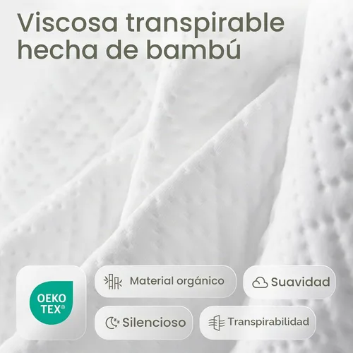 Vista 2 de Protector de colchón 100% impermeable para cuna, protección de 360 grados contra derrames, manchas y accidentes para padres y dueños de mascotas