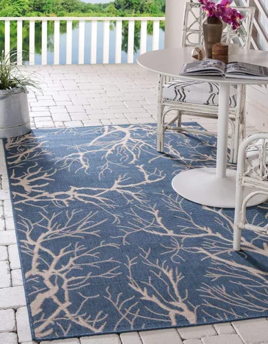 Vista 24 de Unique Loom - Alfombra de centro Café/Beige