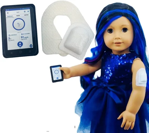 Vista 6 de Warrior Buddy - Accesorios para la diabetes compatibles con muñecas de 18 pulgadas o juguetes de peluche (Dexcom G6, plástico)