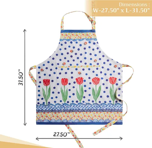 Vista 334 de Maison d' Hermine Delantales para mujer con bolsillo, 100% algodón (27.50 x 31.50 pulgadas)