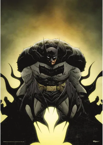 Vista 24 de MIGHTYPRINT DC Comics - Absolute Batman - Cubierta de la variante número 1 - Arte de pared de 17 x 24 pulgadas - Colección oficial - Ideal