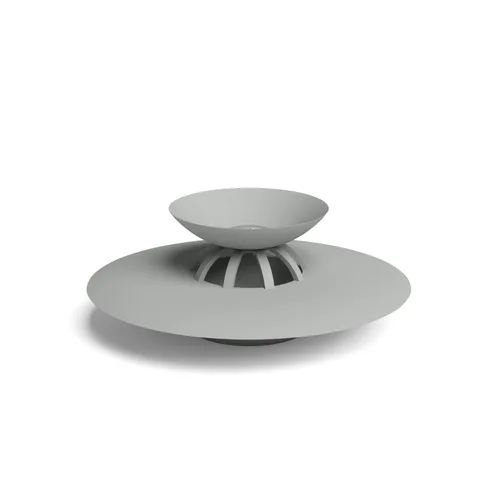 Vista 8 de Umbra Flex Hair Catcher, tapón de drenaje de ducha de doble propósito, 3 pulgadas, negro