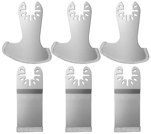 Vista 8 de LEILUO - Juego de 3 cuchillas de carburo de 80MM para multiherramienta, universal, para quitar lechada, accesorios para herramienta oscilante