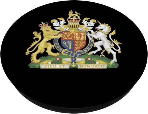 Vista 2 de Emblema Nacional Sello Escudo de Armas del Reino Unido PopSockets intercambiables PopGrip