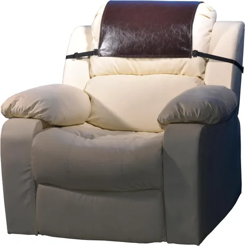 Vista 3 de Funda para reposacabezas para silla reclinable, fundas de cuero sintético para muebles de silla reclinable, protector de vinilo para silla