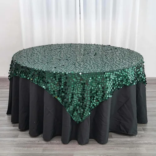 Vista 20 de Efavormart Manteles Superpuestos de Lentejuelas Payette Grandes Premium de 72 pulgadas para Decoraciones de Mesa de Bodas, Banquetes, Catering