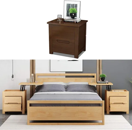 Vista 8 de Mesa auxiliar/mesa auxiliar, mesa plegable elevadora, mesita de noche, computadora de escritorio, café, sofá, comedor, mesita de cama, armario