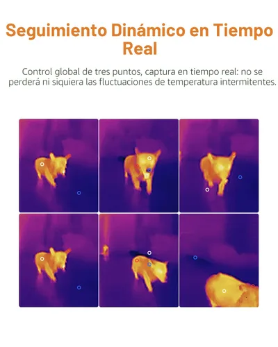 Vista 3 de GT14S Cámara de imágenes térmicas, modo termómetro, ultraligera 8.47 oz 4°F~1022°F Range, 14H Runtime, Live Tracking with Edge-Enhanced Display