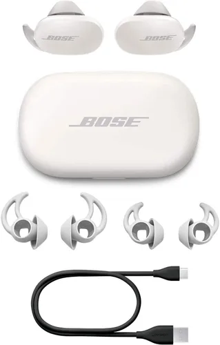 Vista 3 de Bose QuietComfort II Auriculares Intrauditivos Inalámbricos Verdaderos - Soapstone (Renovado)