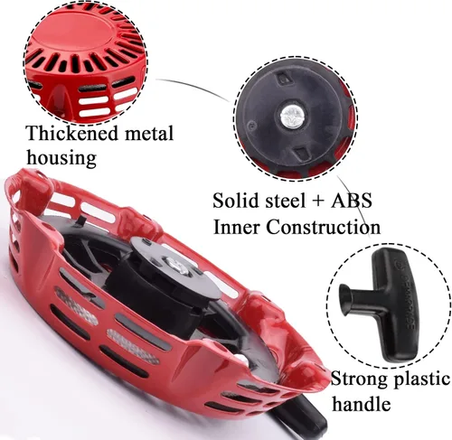 Vista 5 de Arranque de retroceso GX160 GX120 GX200 con cables de tracción para Honda 4 HP 5.5 HP 6.5 HP Motor 28400-ZE1-003ZF 28400-Z0T-003ZA 28400-ZH8-013ZA