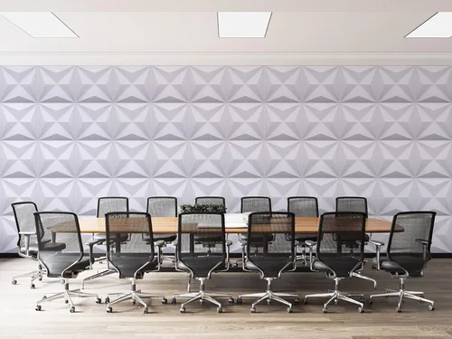 Vista 3 de Dundee Deco Paneles de pared 3D - Paneles de pared de PVC blanco pintables con diamantes modernos para decoración de paredes interiores, paquete