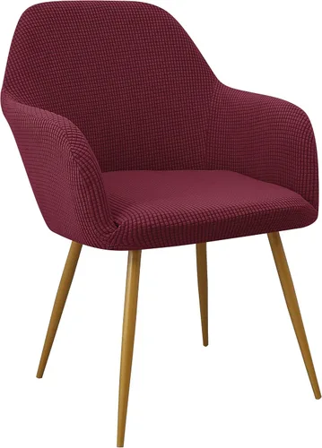 Vista 17 de Yonus - Fundas para sillas de comedor Parsons, juegos de fundas para sillas, fundas para sillones, fundas protectoras extraíbles, fundas para Negro
