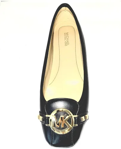 Vista 2 de Michael Kors Fulton - Mocasines para mujer, color negro napa, Negro