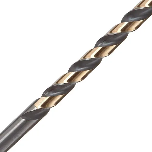 Vista 2 de 12 brocas helicoidales recubiertas de oro y negro de 9/64 pulgadas, paquete en bolsa de plástico