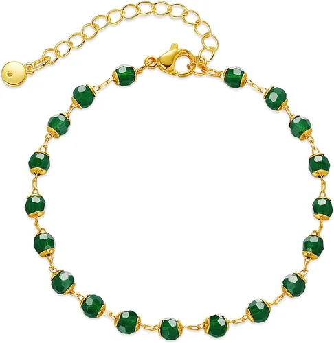 Vista 48 de Delicadas pulseras de oro para mujer, chapado en oro 18, ajustable, mal de ojo, mariposa, cuentas, perla, corazón, turquesa, hecha a mano para mujer