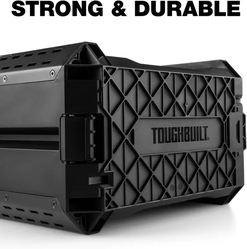 Vista 8 de ToughBuilt StackTech Caja de Herramientas Compacta Organizador con Cerradura con Bandeja Extraíble