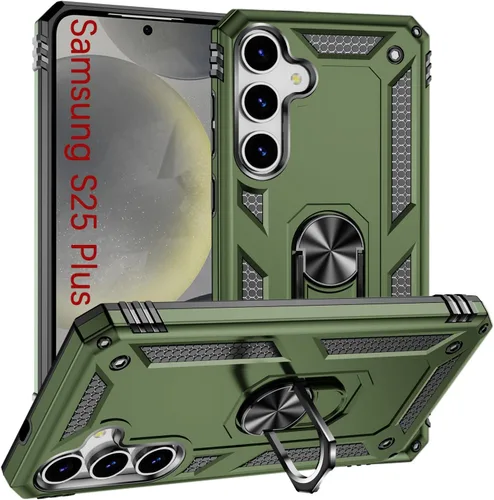 Vista 39 de Korecase - Carcasa para Samsung Galaxy S10E con soporte de anillo, color Negro
