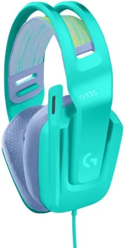 Vista 3 de Logitech G335 - Auriculares para juegos con cable, con micrófono abatible para silenciar, conector de audio de 3.5 mm, almohadillas de espuma
