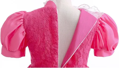 Vista 8 de Disfraz de princesa melocotón para niñas, disfraces de Halloween, disfraz de cosplay con accesorios, 2T-10T