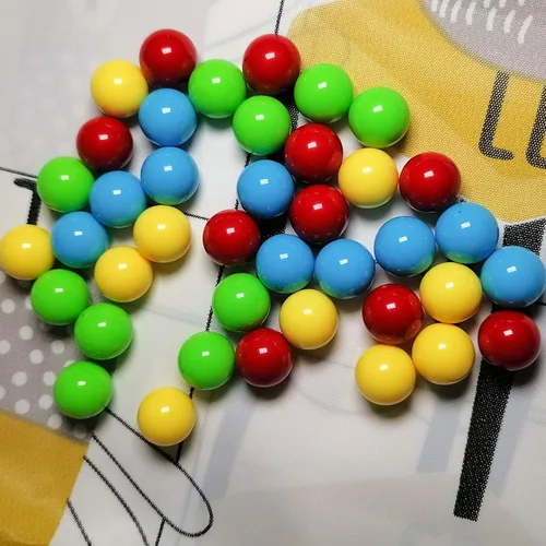 Vista 7 de Juego de 48 bolas de repuesto para canicas compatibles con hipopótamos hambrientos hambrientos (4 colores)