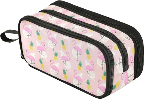 Vista 31 de Fustylead Alice - Estuche de ajedrez para lápices con cremallera, bolsa de maquillaje, bolsa de cosméticos, bolsa de viaje multiusos, caja