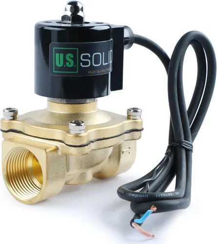 Vista 9 de U.S. Solid 1/2" válvula electromagnética eléctrica de latón subacuática 110V CA normalmente cerrada VITON IP67 aire no potable aceite de agua