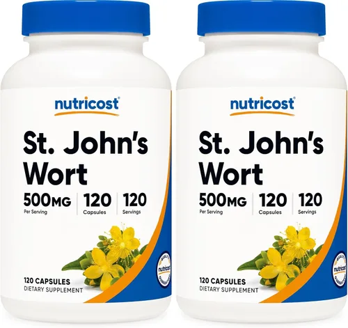Vista 6 de Nutricost St John's Wort Cápsulas (500 mg) 120 cápsulas, sin gluten