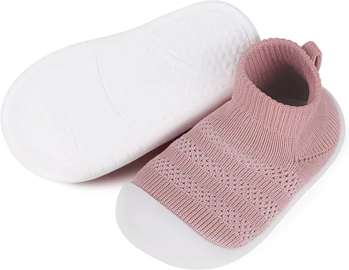 Vista 47 de Zapatos de bebé Pantuflas para niños pequeños, calcetines para niños y niñas, suela antideslizante