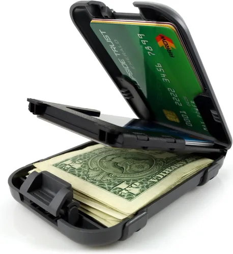 Vista 10 de Flipside Wallets 4 Cartera con bloqueo RFID para hombre con clip extraíble para dinero, delgada, segura y resistente a los golpes